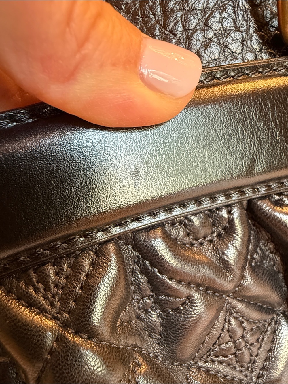 Louis Vuitton Black Quilted Monogram Top Handle Satchel - Picture 10 of 14